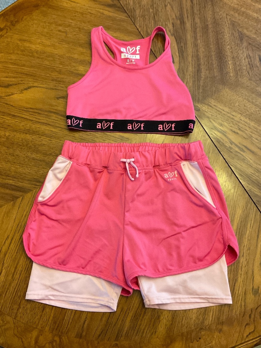Abercrombie kids - sport shorts and sports bra - size 13/14
